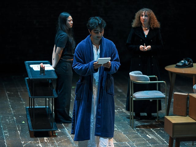 Niraj Nair in 'The Flip Protocol’ at Classic Stage Company directed by Tessa Bagby 