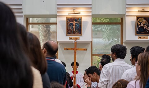Good Friday at St. Joseph’s Cathedral in Abu Dhabi