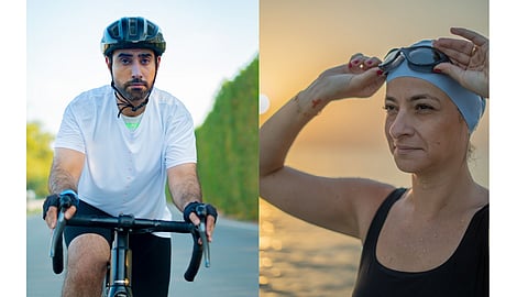 (Left), Mohamed Al Harbi and Right: Marie Meillaud, and Deborah Dunne are members of the National Multiple Sclerosis Society. 