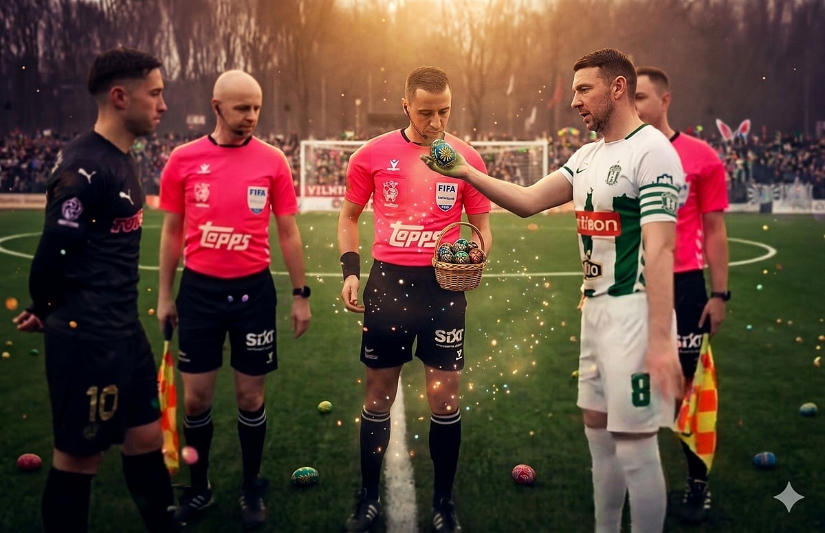 No coin toss: Easter eggs decide kickoff in Lithuania