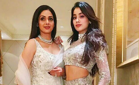 Janhvi Kapoor with Sridevi 