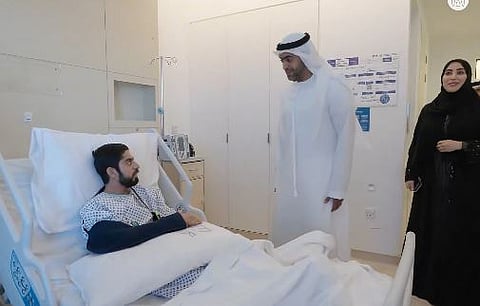 Mansoor Al Mansoori reviews care at Sheikh Shakhbout Medical City, ensuring continuity of treatment and wellbeing