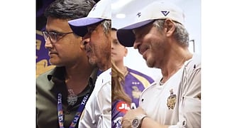 SRK, Sourav Ganguly hug it out at Eden Gardens 