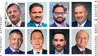 Clockwise from top left: Bharat Bhatia, Abdul Jebbar, Lijo John, Matt Myers, Paras
Shahdadpuri, Madhav Dhar, Boyd Chongphaisal and Ricky Mullins.