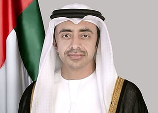 Sheikh Abdullah bin Zayed Al Nahyan, Deputy Prime Minister and Minister of Foreign Affairs.