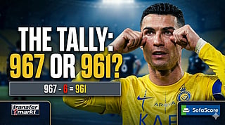 Ronaldo's total goal tally confusion