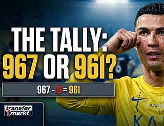 Ronaldo's total goal tally confusion