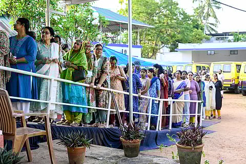 Kerala polling: 16 pc turnout sets pace; CM Vijayan says decisive election for state’s future