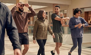 The Yas Mall Walking Club is free for residents to join