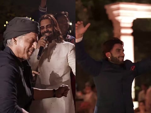 SRK and Ranveer Singh at Anant Ambani's birthday