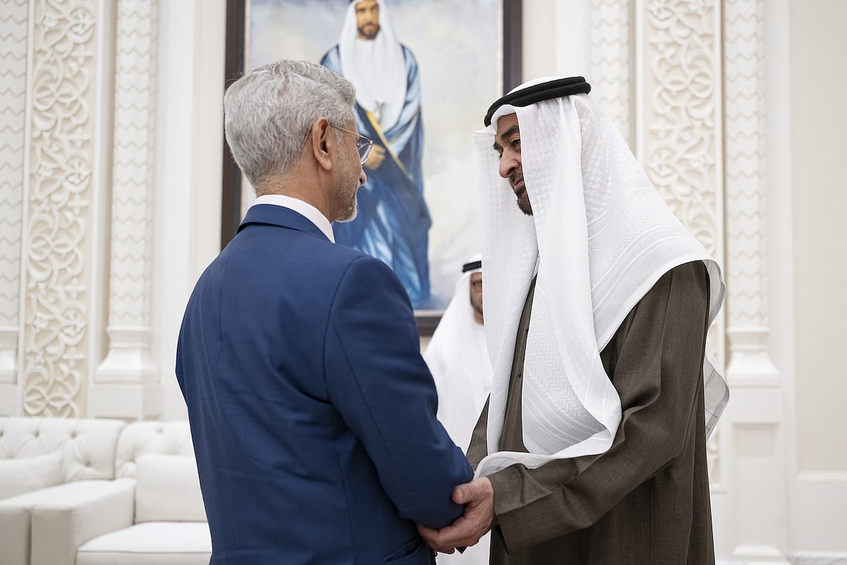 UAE President meets Indian Minister of External Affairs