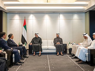 Sheikh Khaled meets chairmen of leading Chinese firms