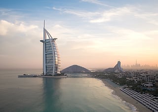 Burj Al Arab stands 321 metres tall, making it one of the tallest hotels in the world.