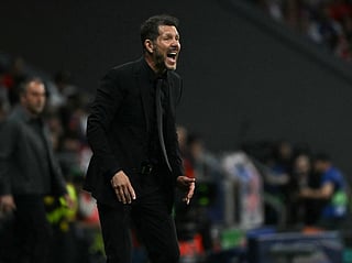 Atletico Madrid's Argentine coach Diego Simeone spoke emotionally as he reaches another Champions League semi-final with the club