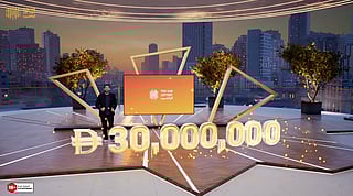 UAE Lottery show host Chadi Khalaf during Lucky Day Draw No. 260415