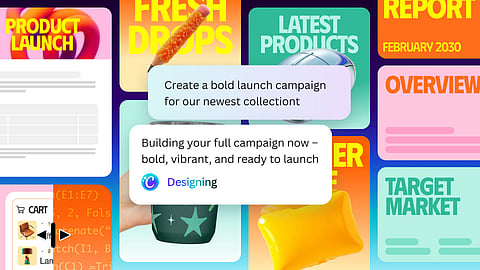 Updated assistant chains tools together to generate editable designs from prompts.