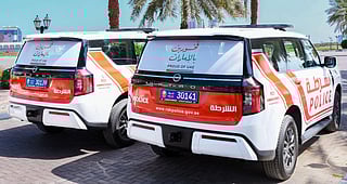 Ras Al Khaimah Police patrols decorated with ‘Proud of the UAE’ slogans