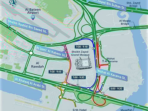 Road closures in Abu Dhabi for ‘Run for the Nation’ race