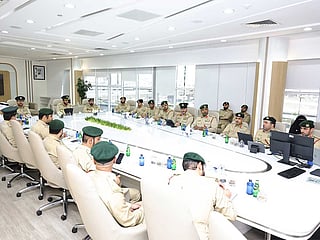 Dubai Police officials reviewed efficiency, governance and future spending plans.