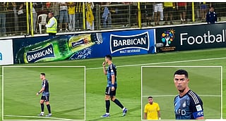 Ronaldo shushing the crowd