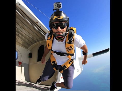 A screengrab of Sheikh Hamdan's Instagram story 