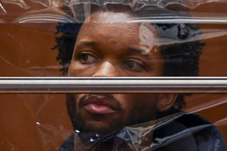 d4vd looks on during his arraignment for the murder of Celeste Rivas Hernandez at Clara Shortridge Foltz Criminal Justice Center on April 20, 2026 in Los Angeles, California.