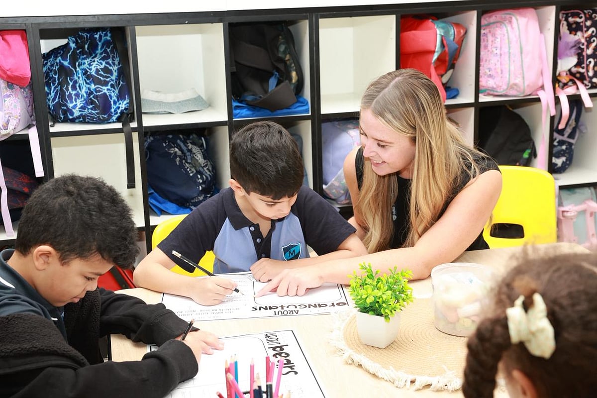 Students return to GEMS Metropole School in Motor City, Dubai, as campuses reopen across the UAE for in-person learning.