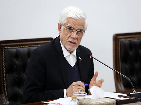 Iran Vice President Mohammad Reza Aref.