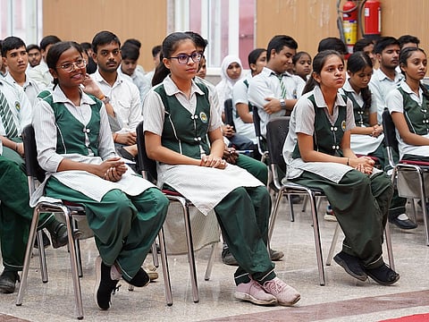 Government school students in New Delhi. The statistics of the shrinking number of children in the 0-14 age group in India is now prompting the question whether India’s last school has already been built.