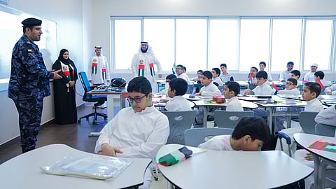 Ras Al Khaimah Police conduct school inspections as students fully return to classrooms.