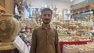 Syed Kadir Shah at the Pakistan Pavilion.