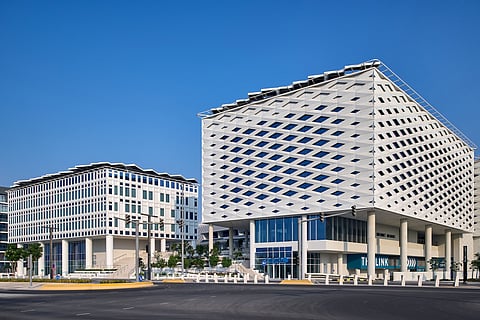 Located in Masdar City, The Link comprises around 32,000 square metres of net leasable area across five buildings.