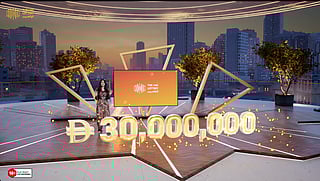 UAE Lottery show host Diala Makki during Lucky Day Draw No. 260422