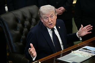 US President Donald Trump 
