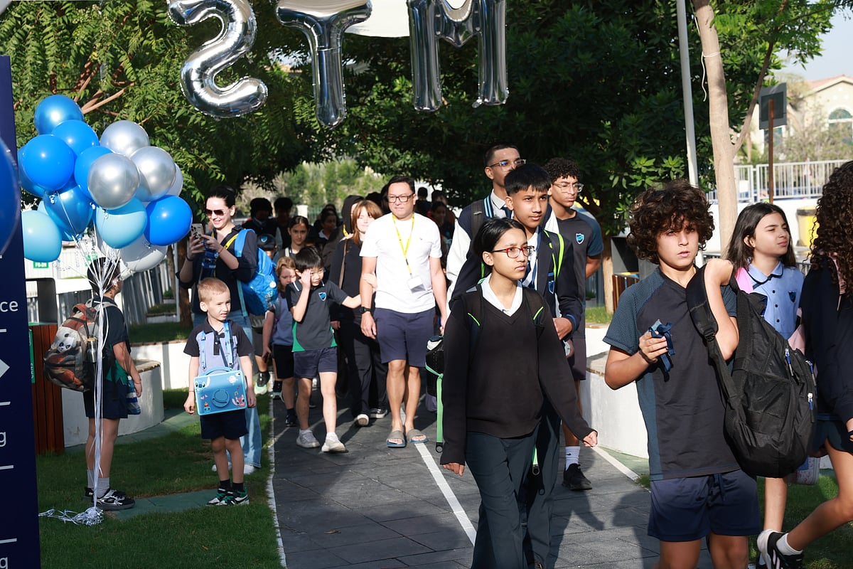 Students at GEMS Metropole school in Dubai