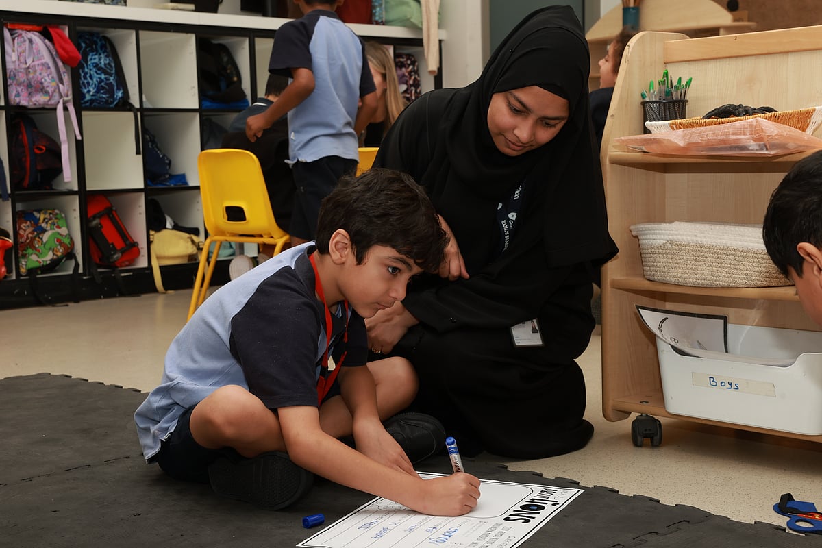 Students at GEMS Metropole school in Dubai