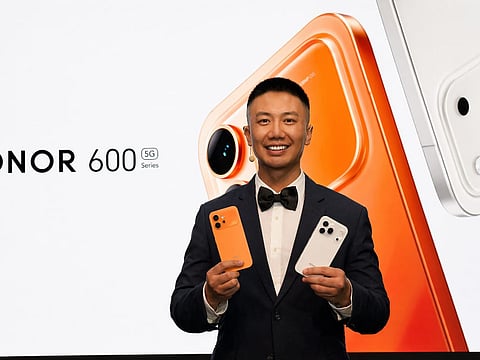Debo Zhang, General Manager of HONOR GCC at the launch 