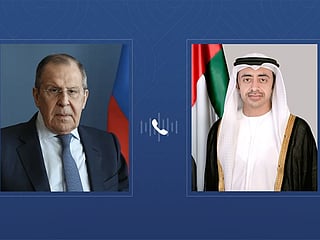 Sheikh Abdullah receives phone call from Russian FM