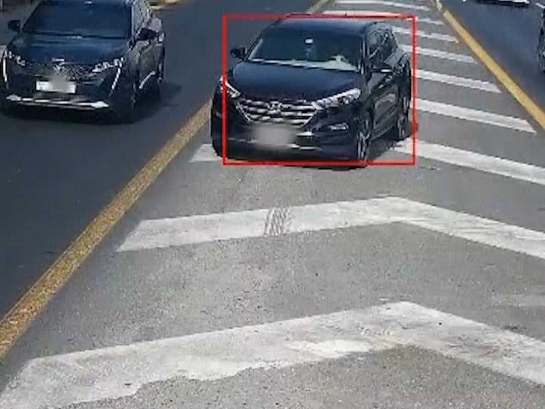 A videograb of the accident released by the Dubai Police.