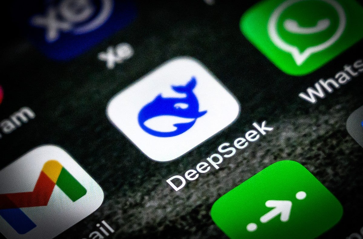 This photo illustration shows the DeepSeek app on a mobile phone in Hong Kong on January 28, 2025.