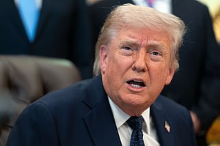 US President Donald Trupm