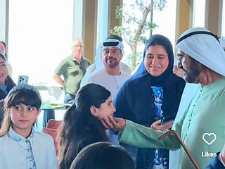Video grab of His Highness Sheikh Mohammed bin Rashid Al Maktoum, UAE Vice President, Prime Minister and Ruler of Dubai in Atlantis The Palm