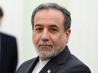 FILE - Iranian Foreign Minister Abbas Araghchi stands waiting to meet Russian President Vladimir Putin for the talks at the Kremlin in Moscow, Russia, June 23, 2025. (Alexander Kazakov/Sputnik, Kremlin Pool Photo via AP, File)