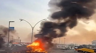 Horrific crash involving cement tanker and 35 vehicles occurred in Iraq's Kirkuk on Sunday evening. 