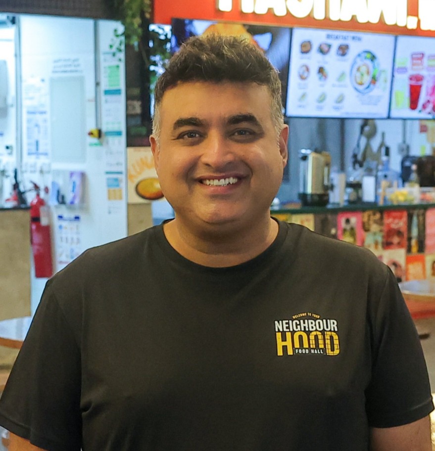 Nicky Ramchandani, founder of Neighbourhood Food Hall  in Green Community Motor City. 