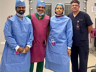 Dr. Vivek Mundada with Medcare multidisciplinary medical team