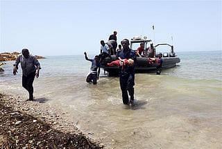 12 decomposed bodies of suspected migrants recovered by Egyptian authorities. 