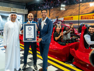 Ferrari World ride Formula Rossa recognised by Guinness World Records for fastest rollercoaster launch in Abu Dhabi.