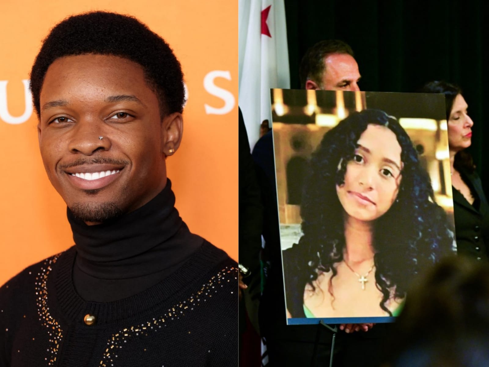 Case details include alleged Amazon orders and forensic links to crime scene