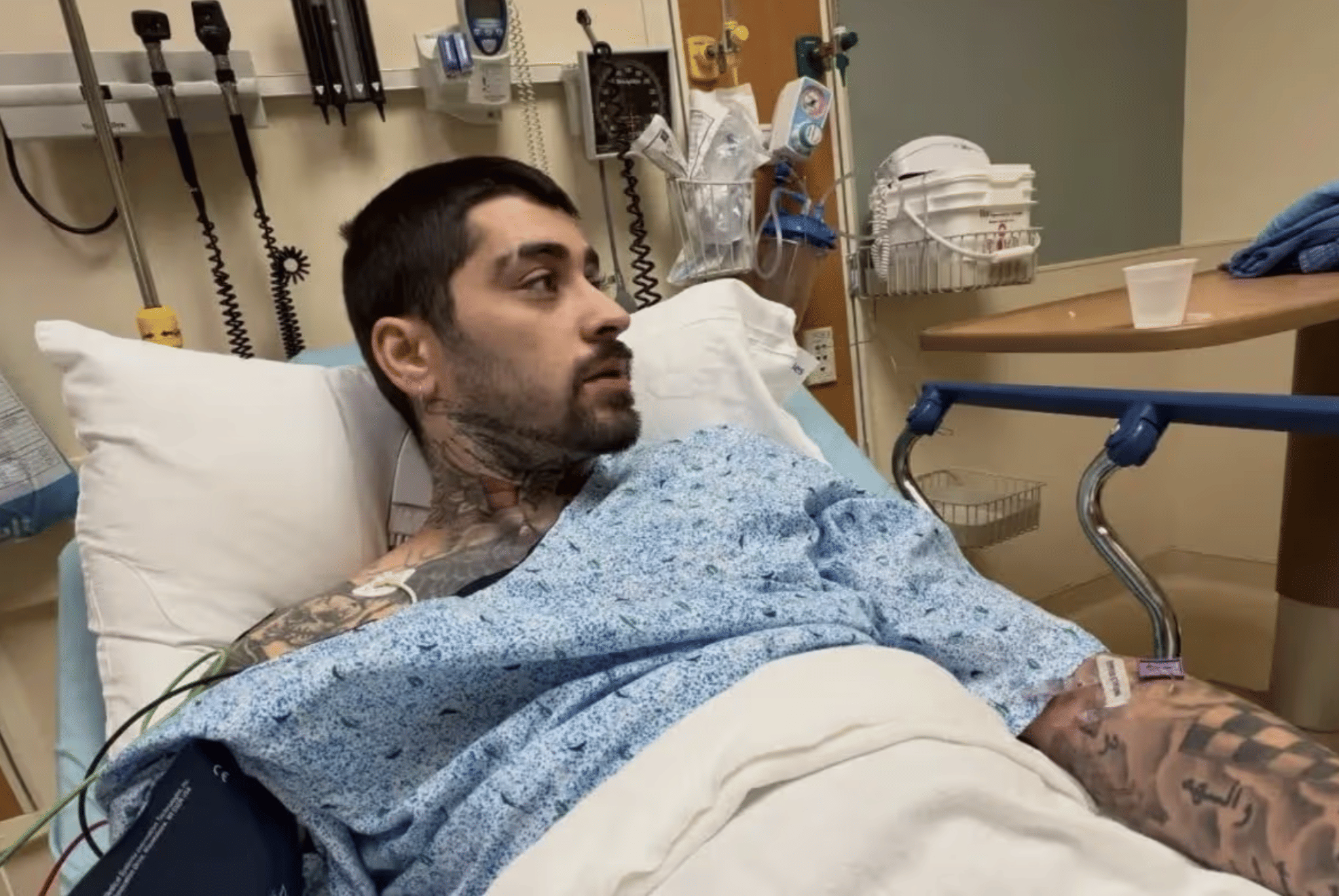Zayn Malik was hospitalised in April 